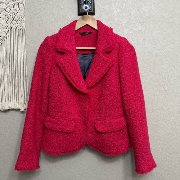 Boden Red Textured Blazer - Picture 1 of 9
